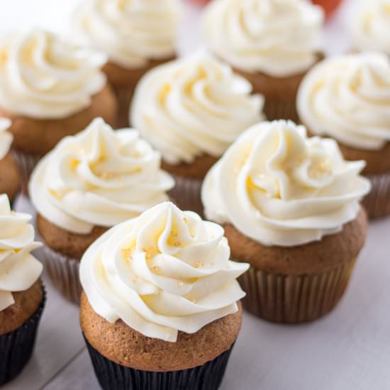 Pumpkin Spice Cupcakes - Recipe photo by whippeditup