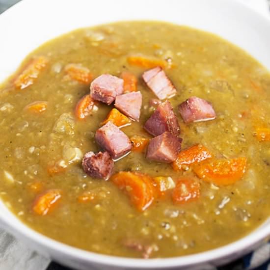 Instant Pot Split Pea Soup - Recipe photo by therusticfoodie