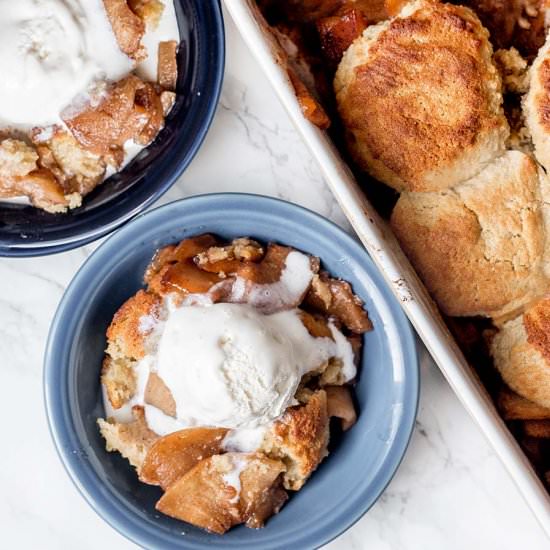 Spiced Apple Biscuit Cobbler - Recipe photo by Whisk in Wellness