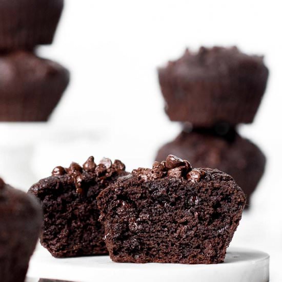 Dark Chocolate Coffee Muffins – GF - Recipe photo by Whisk in Wellness