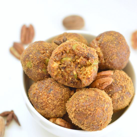 Pumpkin energy balls - Recipe photo by sweetashoneynz
