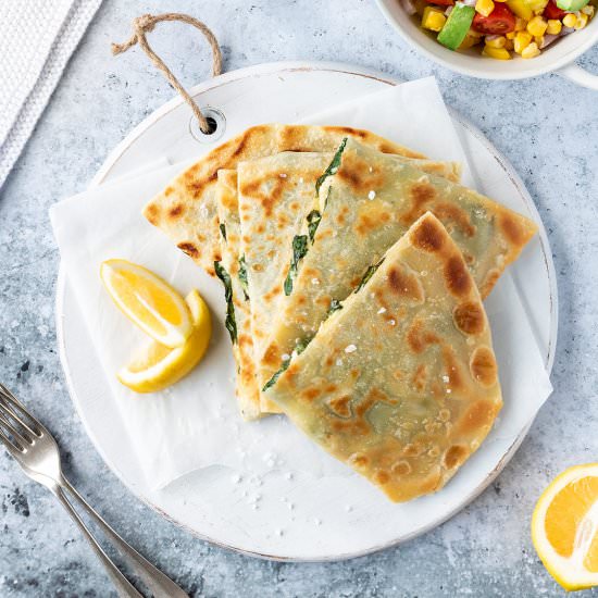 Spinach and Feta Gozleme - Recipe photo by Your Ultimate Menu