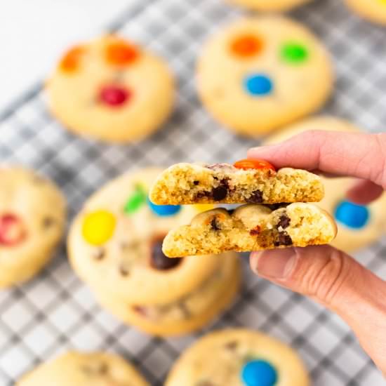 Chewy Chocolate Chip Candy Cookies - Recipe photo by SugarSpicesLife