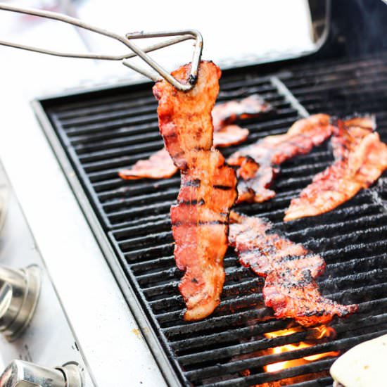 Grilled BBQ Bacon - Recipe photo by BlessHerHeartYall