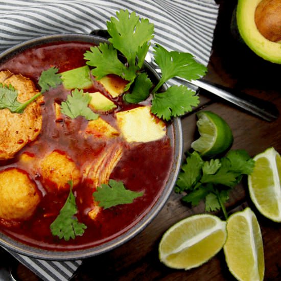Chicken Tamale Dumpling Soup - Recipe photo by AGratefulMeal