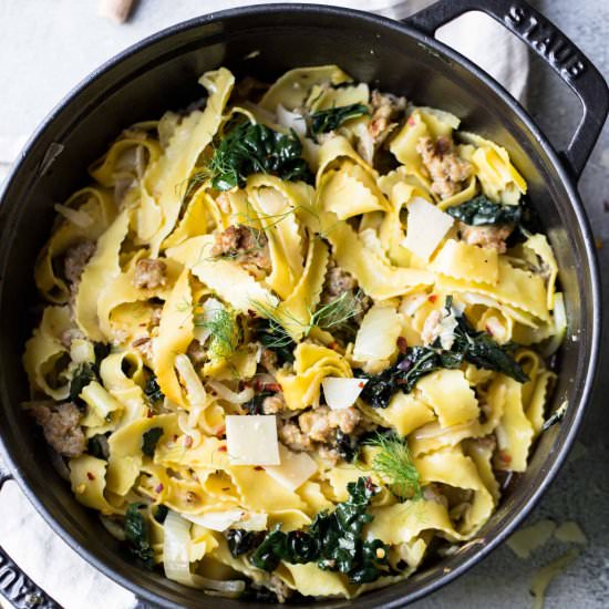 Italian Sausage & Fennel Pasta Dish - Recipe photo by Howe We Live