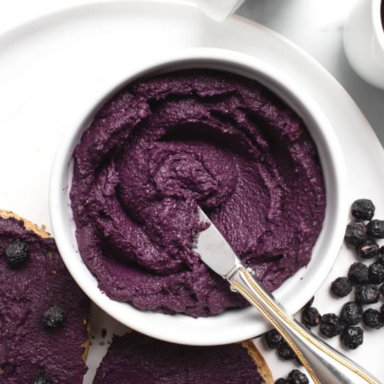 Vegan Blueberry Cream Cheese - Recipe photo by TheVegan8