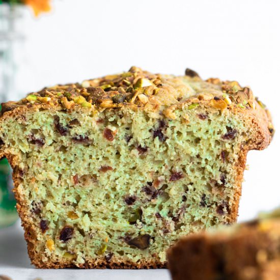 Cranberry Pistachio Bread - Recipe photo by foodfaithfitness