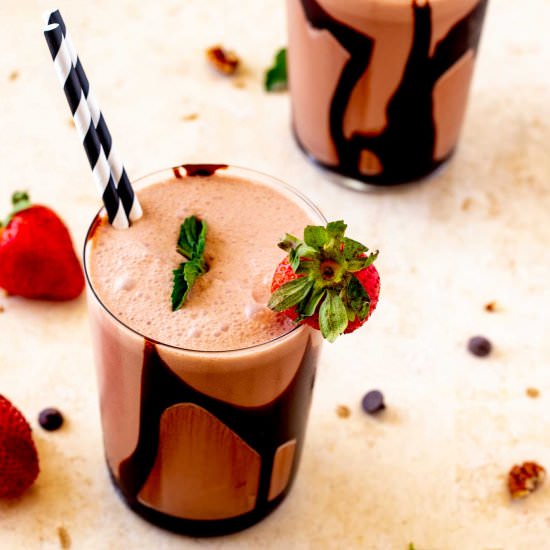 Keto Chocolate Smoothie - Recipe photo by KickingCarbs