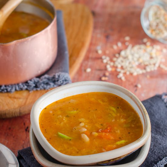 Leek & Barley Broth - Recipe photo by lostinf00d