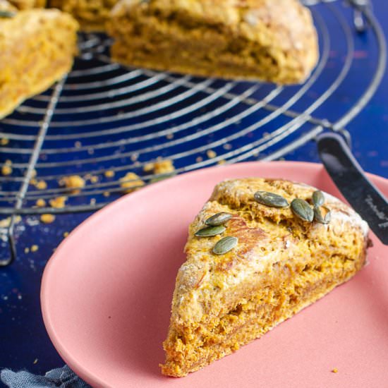 Pumpkin Spice Scones - Recipe photo by lostinf00d