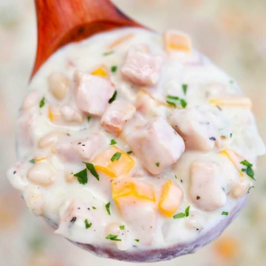 Easy Ham and Bean Soup - Recipe photo by peasandpeonies