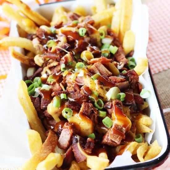 Smoked Bacon Brisket Fries - Recipe photo by Buy This Cook That
