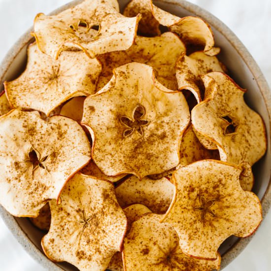 Baked Apple Chips - Recipe photo by Downshiftology