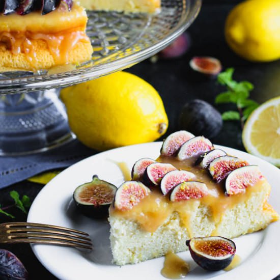 Lemon Yogurt Cake w/ Honey Caramel - Recipe photo by CookingandCussing