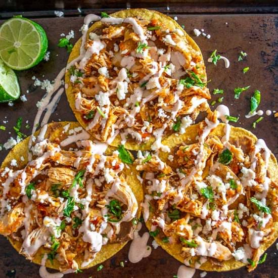 Tinga Tostadas - Recipe photo by MexicanPlease