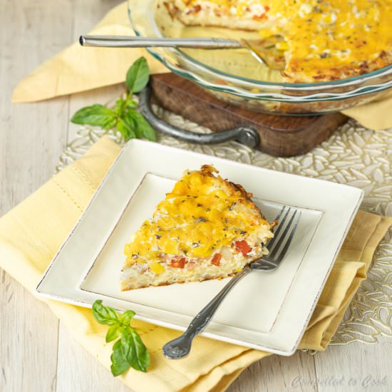 Corn and Bacon Quiche - Recipe photo by Compelled To Cook
