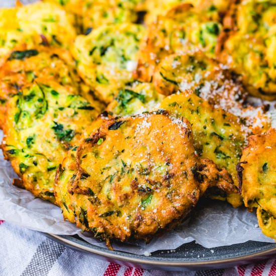 Italian Zucchini Fritters - Recipe photo by sipandfeast