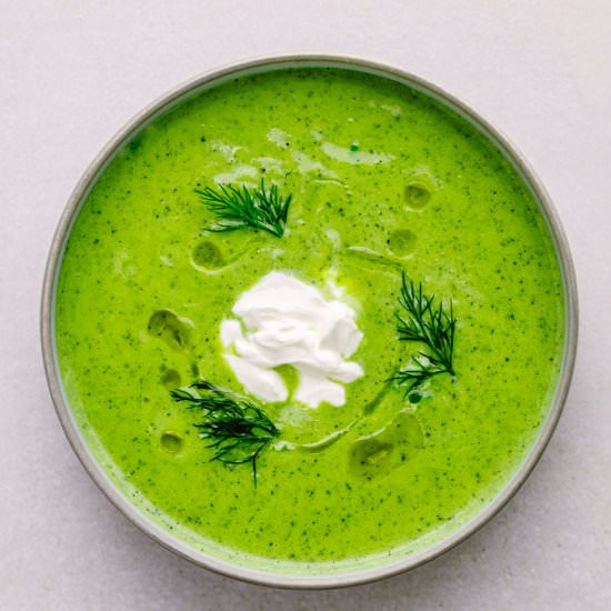 COURGETTE SOUP RECIPE - Recipe photo by poshjournal