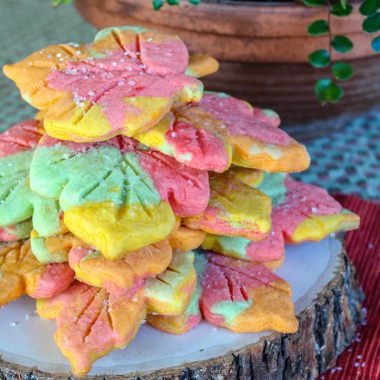 Fall leaf sugar cookies - Recipe photo by Recipesinspiredbymom