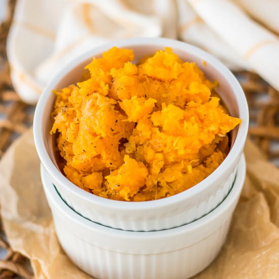Instant Pot Whole Butternut Squash - Recipe photo by cleaneatingkitchen