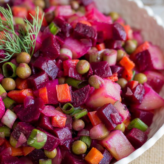 Russian Vinegret Salad - Recipe photo by lavenderandmacarons