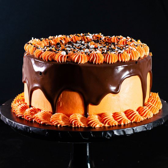 Halloween Chocolate Layer Cake - Recipe photo by TheRedheadBaker
