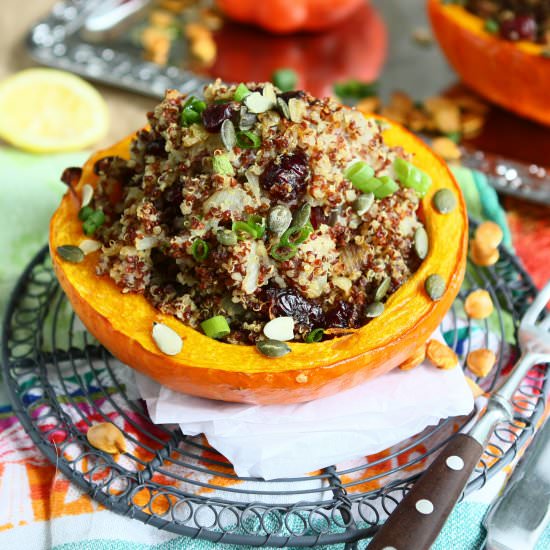 Quinoa Filled Hokkaido - Recipe photo by angiesrecipes