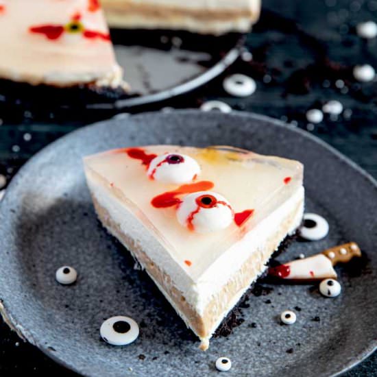 Halloween No-Bake Cheesecake - Recipe photo by Lemon blossoms