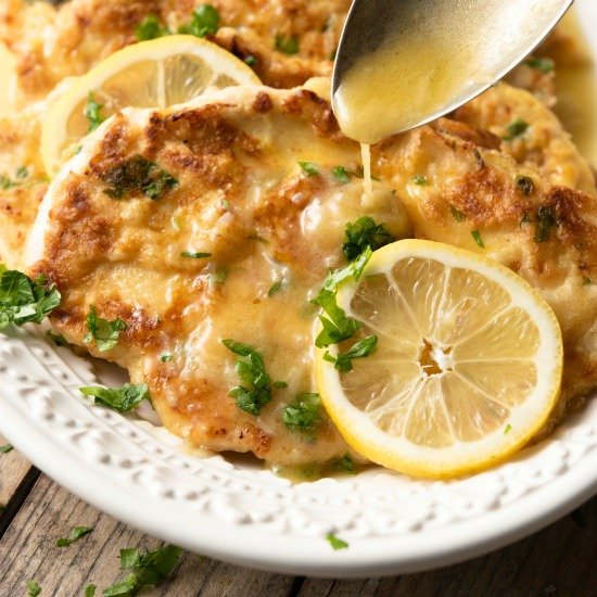 CHICKEN FRANCESE - Recipe photo by happily unprocessed