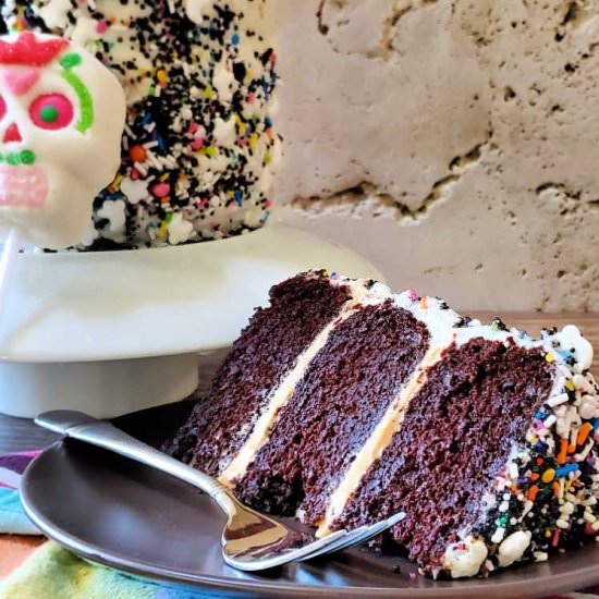 Easy Day of the Dead Cake - Recipe photo by onlinepastrychef