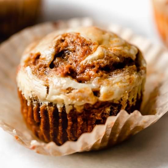 Pumpkin Cream Cheese Muffins - Recipe photo by Skinnytaste