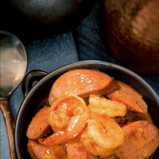 Cajun Shrimp and Sausage - Recipe photo by twosleeevers