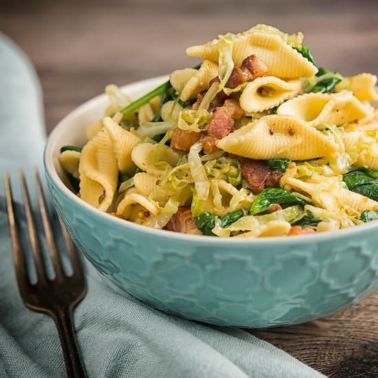 Bacon and Cabbage Pasta - Recipe photo by Brian Jones