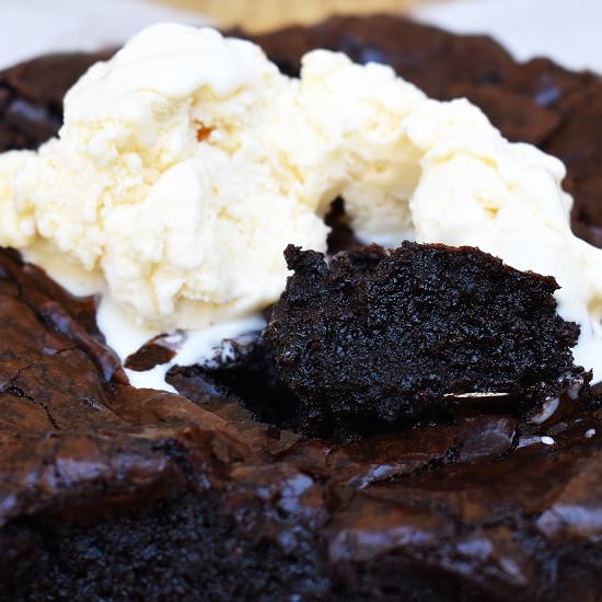 Brownie Pie - Recipe photo by lightscamerabake