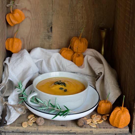 spicy pumpkin soup - Recipe photo by lipodve