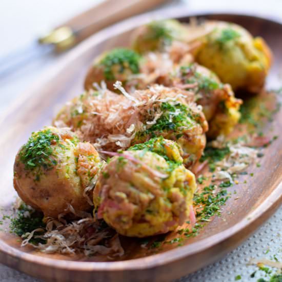 Healthy Takoyaki "Octopus Balls" - Recipe photo by eyesandhour