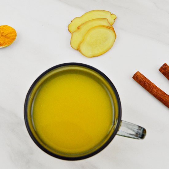 Turmeric Ginger Cinnamon Tea - Recipe photo by Flavours Treat