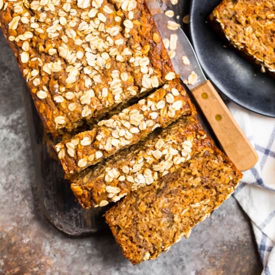 Oatmeal Banana Bread - Recipe photo by wellplated