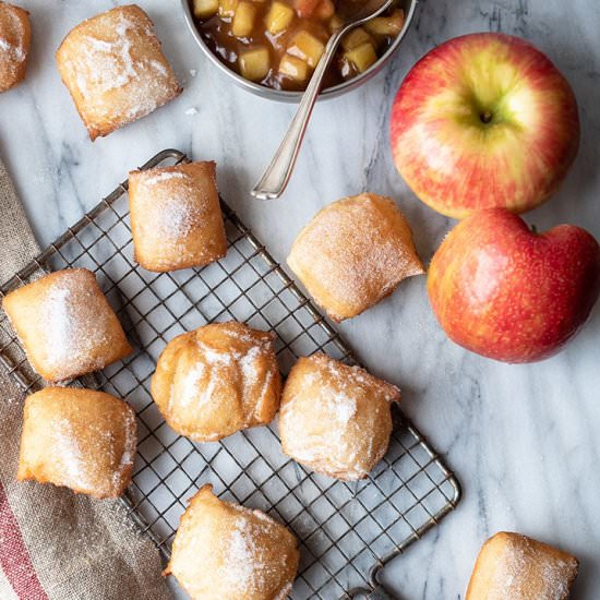 Boozy Apple Beignets - Recipe photo by superman cooks