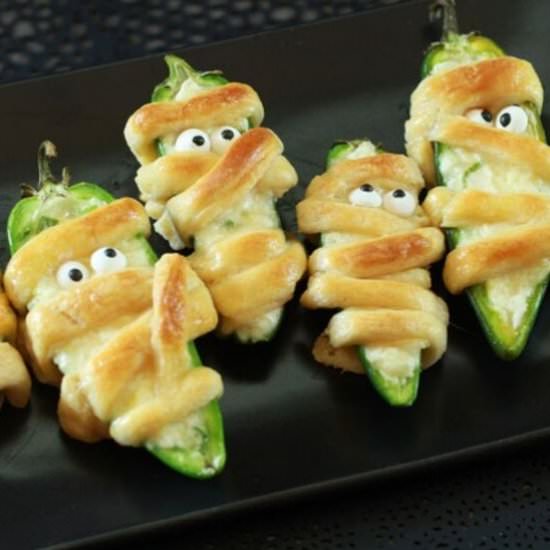 Jalapeño Popper Mummies - Recipe photo by asiancaucasian