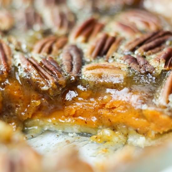 Grandma's Sweet Potato Pecan Pie - Recipe photo by VeganWithCurves