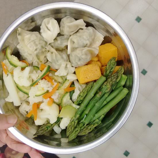 Butternut Squash w/iDumplings - Recipe photo by escapetofood