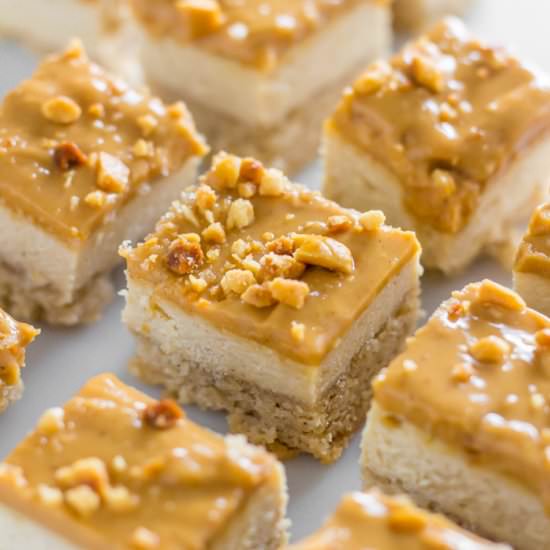 Peanut butter cheesecake bites - Recipe photo by sugarlesscrystals
