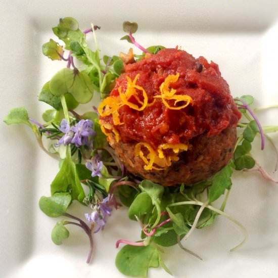 Vegan Meatless Meatballs - Recipe photo by thecarrotunderground