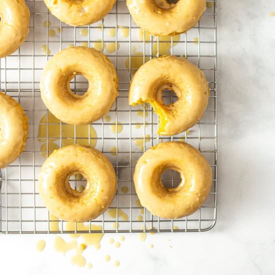 Baked Pumpkin Donuts - Recipe photo by My Three Seasons