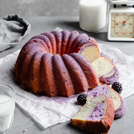 Lemon Blackberry Cake - Recipe photo by OneSarcasticBaker