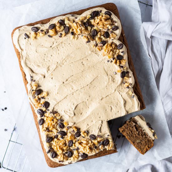 Vegan Coffee And Walnut Cake - Recipe photo by Domestic Gothess