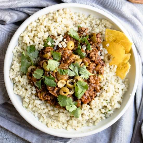 Ground Beef Picadillo - Recipe photo by Howe We Live