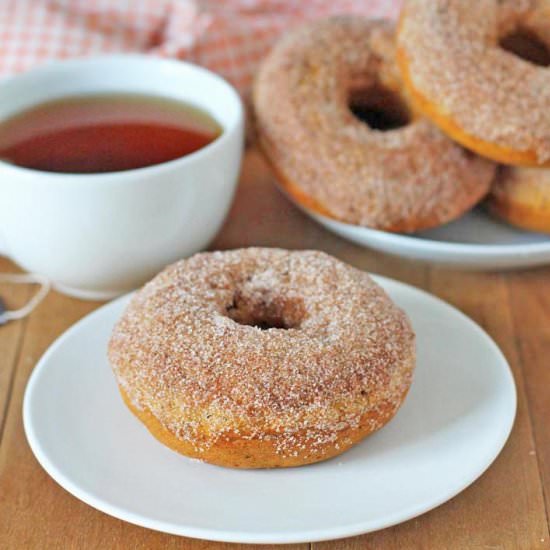 Baked Vegan Pumpkin Doughnuts - Recipe photo by Delightful Adventures